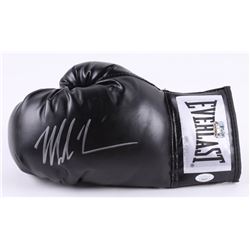 MIKE TYSON SIGNED BLACK EVERLAST BOXING GLOVE (JSA COA)