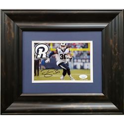 Todd Gurley Signed Los Angeles Rams 12.5x14.5 Custom Framed Photo Display (JSA COA)