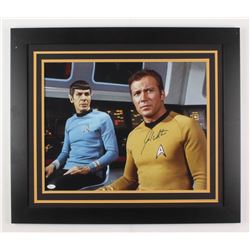 William Shatner Signed  Star Trek  23.5x27.5 Custom Framed Photo Display (JSA COA)