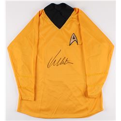 William Shatner Signed  Star Trek  Captain Kirk Prop Replica Uniform Shirt (JSA COA)