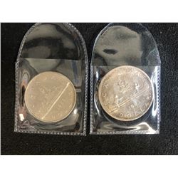 CANADIAN SILVER DOLLAR LOT (1985/ 1963)