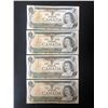 Image 1 : 1973 $1 UNCIRCULATED SEQUENTIAL CANADIAN BANK NOTES