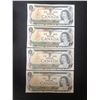 Image 1 : 1973 $1 UNCIRCULATED SEQUENTIAL CANADIAN BANK NOTES