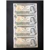 Image 1 : 1973 $1 UNCIRCULATED SEQUENTIAL CANADIAN BANK NOTES