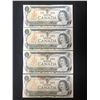 Image 1 : 1973 $1 UNCIRCULATED SEQUENTIAL CANADIAN BANK NOTES