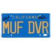 Image 1 : Cheech Marin & Tommy Chong Signed "Up in Smoke" License Plate Inscribed "19" (JSA COA)