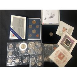 COIN & STAMP LOT (CANADA/ U.S.A)