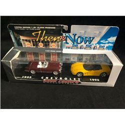 1:43 SCALE THEN & NOW CHEVROLET ROAD CHAMPS COLLECTIBLE CARS