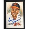 Image 1 : Frank Robinson Autographed Perez Steele Postcard