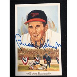 1989 Perez-Steele Brooks Robinson Auto Postcard