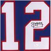 Image 2 : Jim Kelly Signed Buffalo Bills 35x43 Custom Framed Jersey (JSA COA)