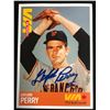 Image 1 : GAYLORD PERRY SIGNED VIA RAIL CANADA BASEBALL CARD