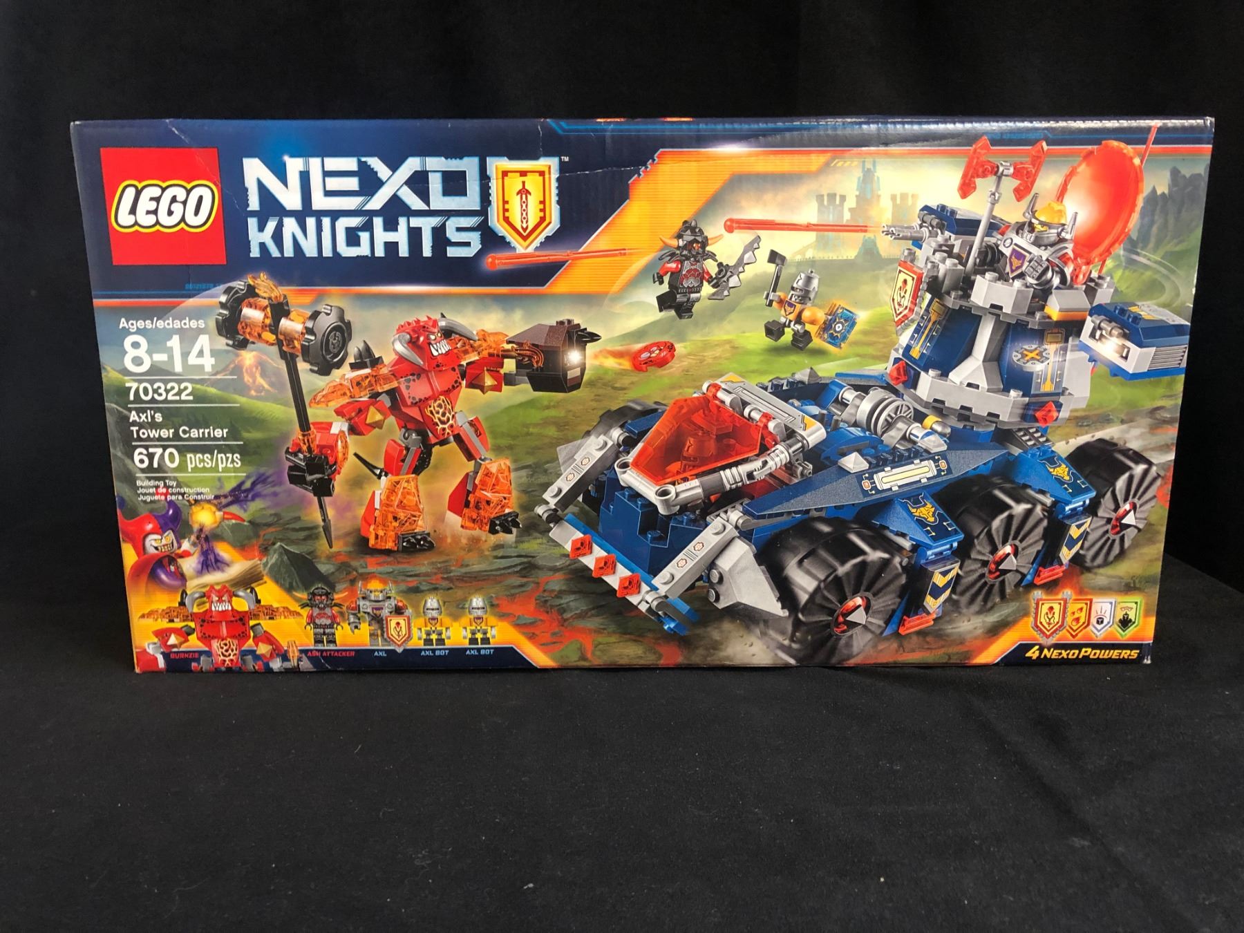 lego nexo knights axl's tower carrier