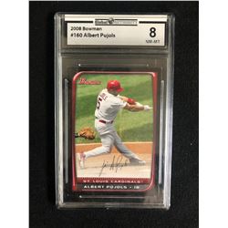 2008 BOWMAN #160 ALBERT PUJOLS (8 NM-MT)