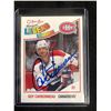 Image 1 : GUY CARBONNEAU SIGNED O-PEE-CHEE MARQUEE LEGEND HOCKEY CARD