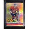 Image 1 : SAKU KOIVU SIGNED 2002 PRISM GOLD HOCKEY CARD