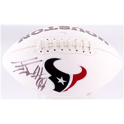JJ Watt Signed Texans Logo Football (JSA COA)