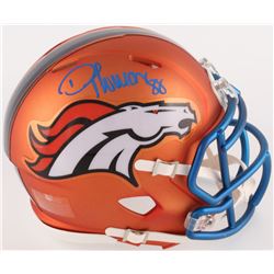 Demaryius Thomas Signed Broncos Mini Blaze Speed Helmet (Radtke COA)