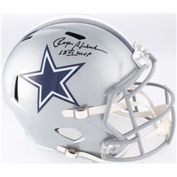 Roger Staubach Signed Dallas Cowboys Full-Size Speed Helmet Inscribed "SB VI MVP" (JSA COA)