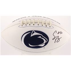 Saquon Barkley Signed Penn State Nittany Lions Logo Football (JSA COA)