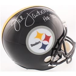 Jack Lambert Signed Steelers Full-Size Helmet Inscribed "HOF '90" (JSA COA)