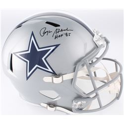 Roger Staubach Signed Dallas Cowboys Full-Size Speed Helmet Inscribed "HOF '85" (JSA COA)