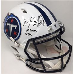 Marcus Mariota Signed Titans LE Full-Size Authentic On-Field Speed Helmet Inscribed "1st Game 4 TDs"