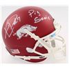 Image 1 : Knile Davis Signed Arkansas Razorbacks Matte Red Mini Helmet Inscribed "Pig Sooie!" (Radtke COA)
