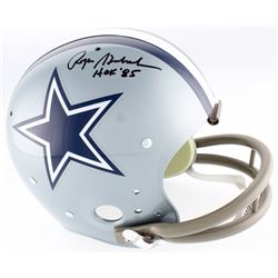 Roger Staubach Signed Cowboys TK Suspension Full-Size Helmet Inscribed "HOF '85" (JSA COA)
