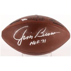 Jim Brown Signed Official NFL Game Ball Inscribed "HOF '71" (Fanatics)