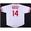 Image 1 : Pete Rose Signed Jersey Inscribed "4256" (Radtke COA)
