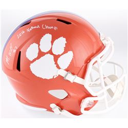 Mike Williams Signed Clemson Tigers Full-Size Speed Helmet Inscribed "2016 National Champs" (Fanatic
