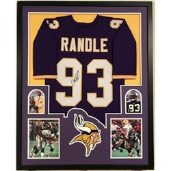 John Randle Signed 34x42 Custom Framed Jersey (JSA COA)