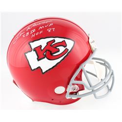 Len Dawson Signed Kansas City Chiefs Full-Size Authentic On-Field Helmet Inscribed "HOF 87"  "SB IV 