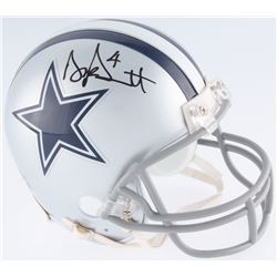 Dak Prescott Signed Cowboys Mini Helmet (JSA COA  Prescott Hologram)