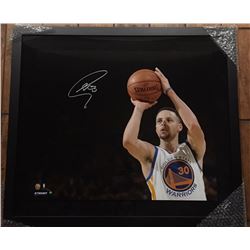 Stephen Curry Signed Warriors 20x24 Custom Framed Limited Edition Photo (Steiner COA)