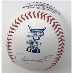 Gary Sanchez Signed 2017 Home Run Derby OML Baseball (Steiner COA)