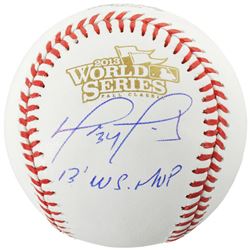 David Ortiz Signed 2013 World Series Baseball Inscribed "2013 WS MVP" (Fanatics Hologram)
