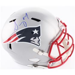 Sony Michel Signed Patriots Full-Size Speed Helmet (Beckett COA)