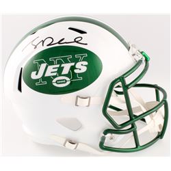 Sam Darnold Signed Jets Full-Size Speed Helmet with Chrome Decals (Beckett COA)