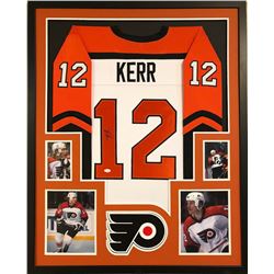 Tim Kerr Signed 34x42 Custom Framed Jersey (JSA COA)