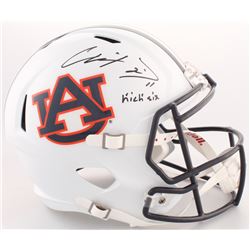 Chris Davis Signed Auburn Tigers Full-Size Speed Helmet Inscribed "Kick Six" (Radtke COA)