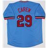 Image 1 : Rod Carew Signed Jersey Inscribed "HOF 91" (JSA COA)