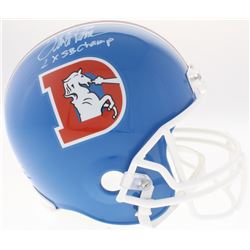 Terrell Davis Signed Broncos Full-Size Throwback Helmet Inscribed "2X SB Champ" (Radtke COA)