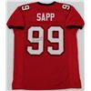 Image 1 : Warren Sapp Signed Jersey Inscribed "HOF 13" (JSA COA)