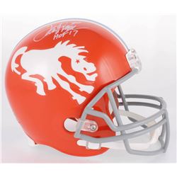 Terrell Davis Signed Broncos Full-Size Helmet Inscribed "HOF 17" (Radtke COA)