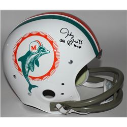 Jake Scott Signed Dolphins Throwback TK Full-Size Suspension Helmet Inscribed "SB VII MVP" (JSA COA)