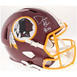 Derrius Guice Signed Redskins Full-Size Speed Helmet (Radtke COA)