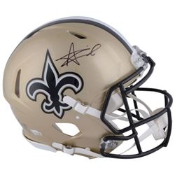 Alvin Kamara Signed Saints Full-Size Authentic On-Field Speed Helmet (Fanatics Hologram)