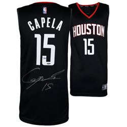 Clint Capella Signed Rockets Jersey (Fanatics Hologram  TriStar Hologram)